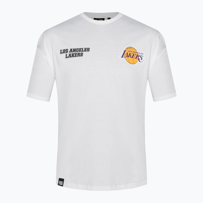 Футболка чоловіча New Era NBA Large гraphic BP OS Tee Los Angeles Lakers white 6